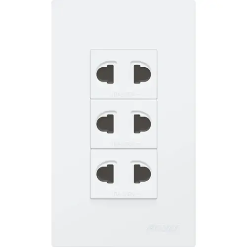 Royu Wd115 3-Gang Wide Universal Power Outlet – 15A 1