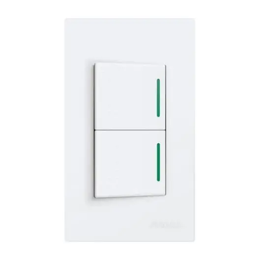 Royu Wd513 Wide-Format 2-Gang Reflector Switch Set – 10A, Uniform Illumination 1