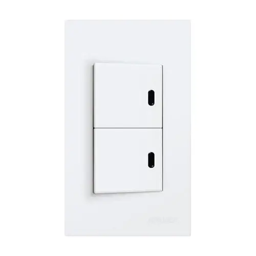 Royu Wd603 Wide-Format 2-Gang Led Switch Set – 10A, Soft-Glow Activation 1