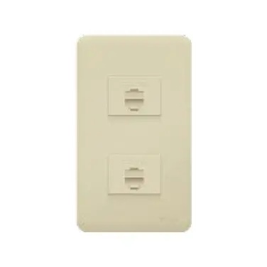Royu Wh213 Classic 2-Gang Telephone Jack – Dual Rj11 Modular Ports 1