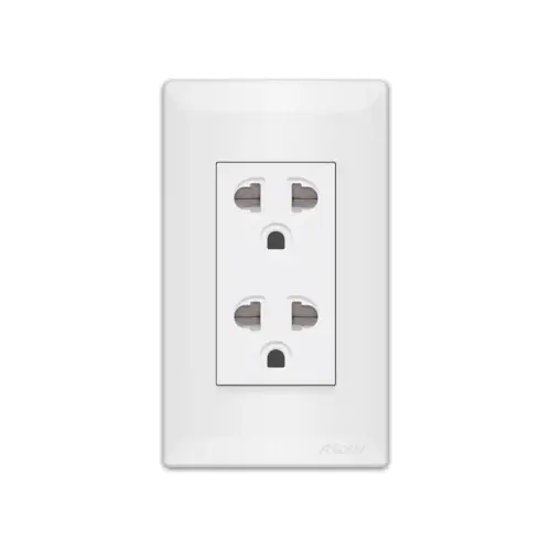 Royu Ws913 Super Wide Duplex Universal Socket – 15A, Grounded & Shuttered 1