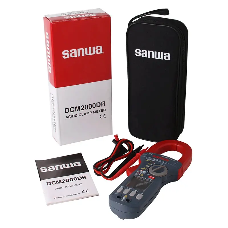 Sanwa Dcm2000Dr Ac/Dc Clamp Meter – 2000A True Rms Digital Multimeter 1