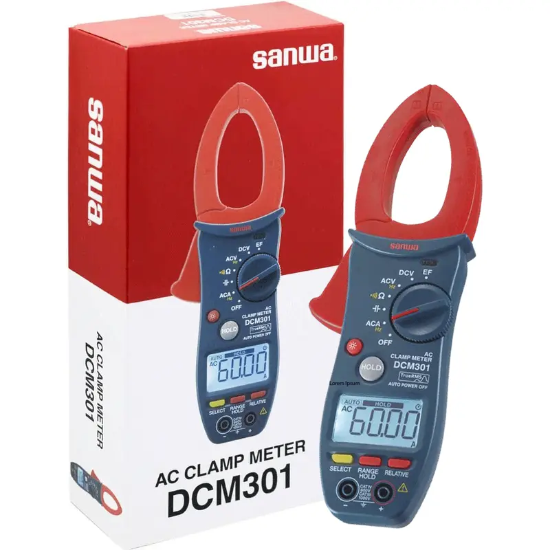 Sanwa Dcm301 True Rms Ac Clamp Meter – 1000A Precision Current Tester 1