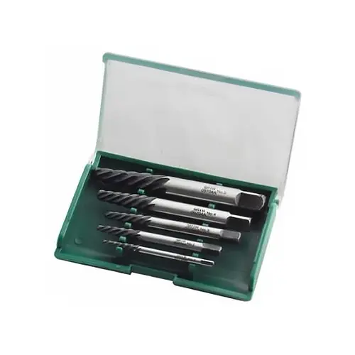 Sata 09704App Coarse-Thread Extractor Set – 5-Piece Broken Bolt Removal Kit 1