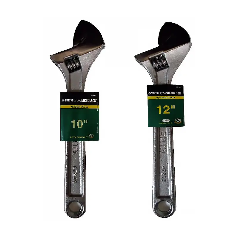 Sata Adjustable Wrench – Precision-Machined, Dual-Scale (Metric/Sae) Jaw 1