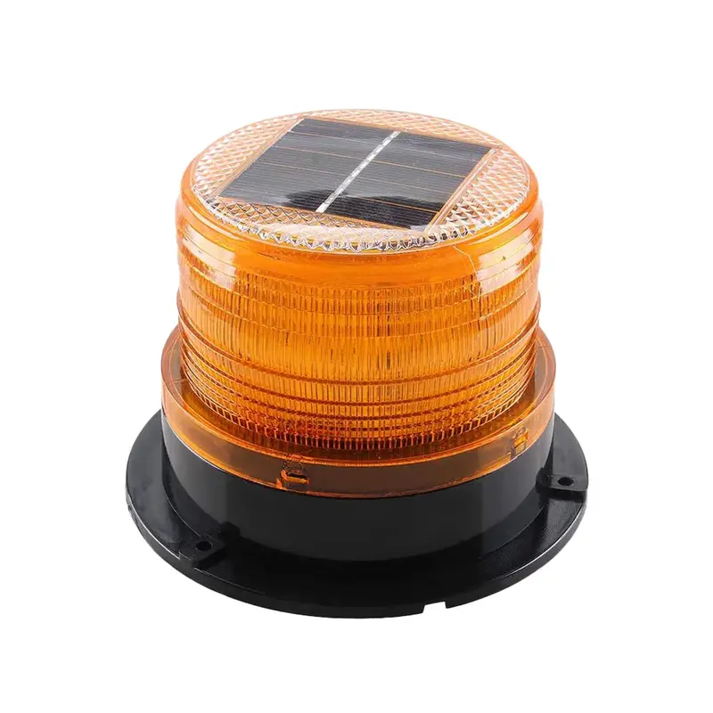 Solar-Powered Led Strobe Warning Light For Outdoor Safety 1