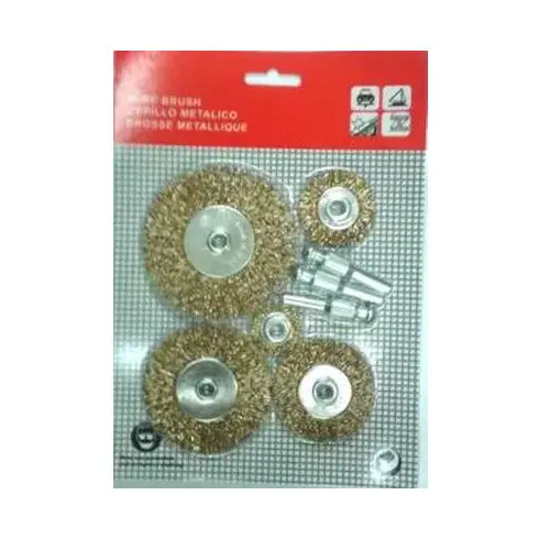 Solinnflex 8801 Detachable-Arbor Wire Wheel Brush Set (5-Piece) 1
