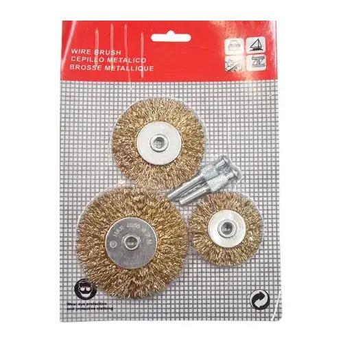 Solinnflex 8802 Detachable-Arbor Wire Wheel Brush Set (3-Piece) 1