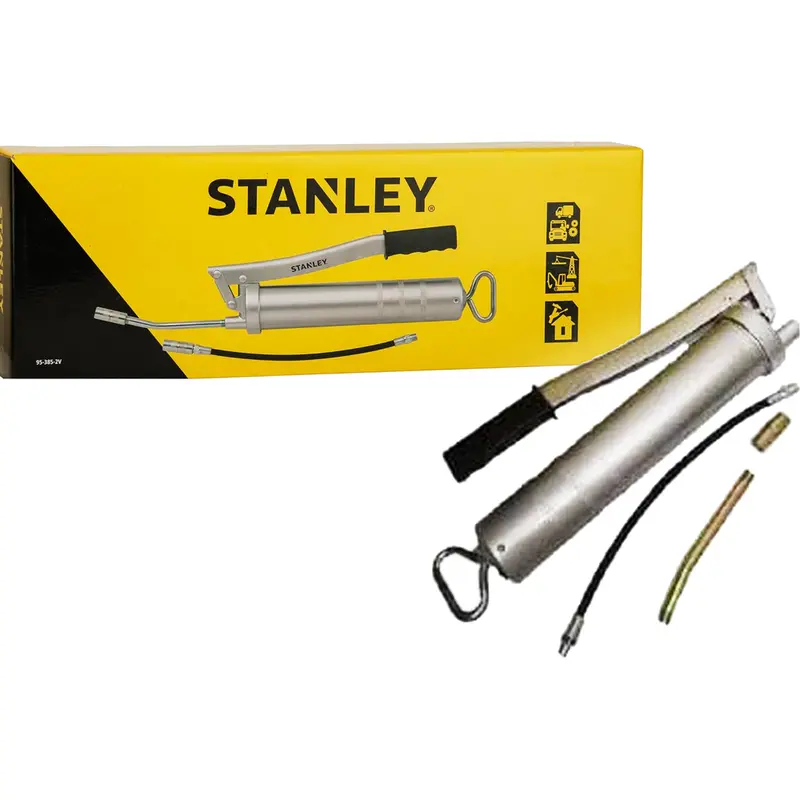 Stanley 95-385 Chrome Lever-Action Grease Gun – 400G Capacity, High-Pressure Delivery 1