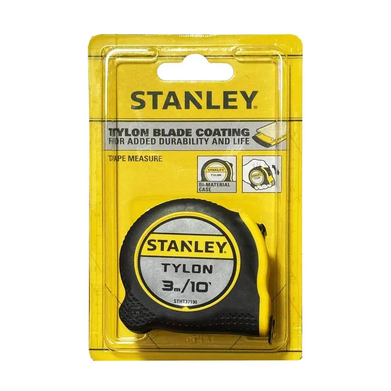 Stanley Stht37190 Tylon-Coated Steel Tape Measure – 3 Meter, Dual-Scale Blade 1