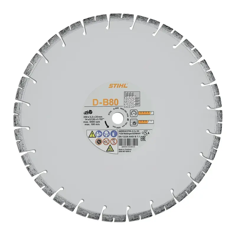 Stihl D-B80 Diamond Cutting Disc – 350 Mm Wet/Dry Concrete Saw Blade 1
