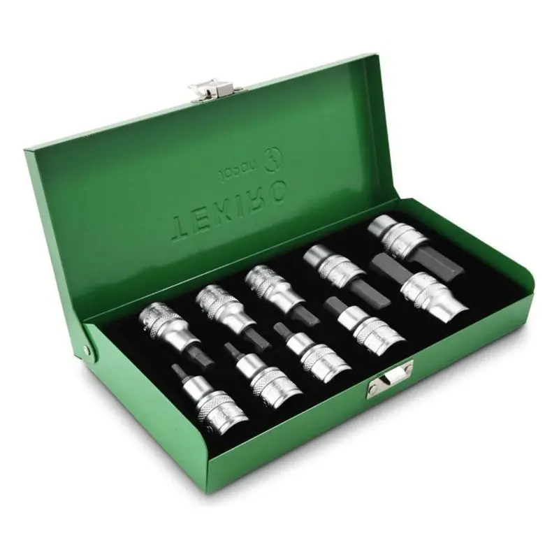 Tekiro Sc-Hb0638 1/2" Drive Hex (Allen) Bit Set – 10-Piece High-Strength Kit 1