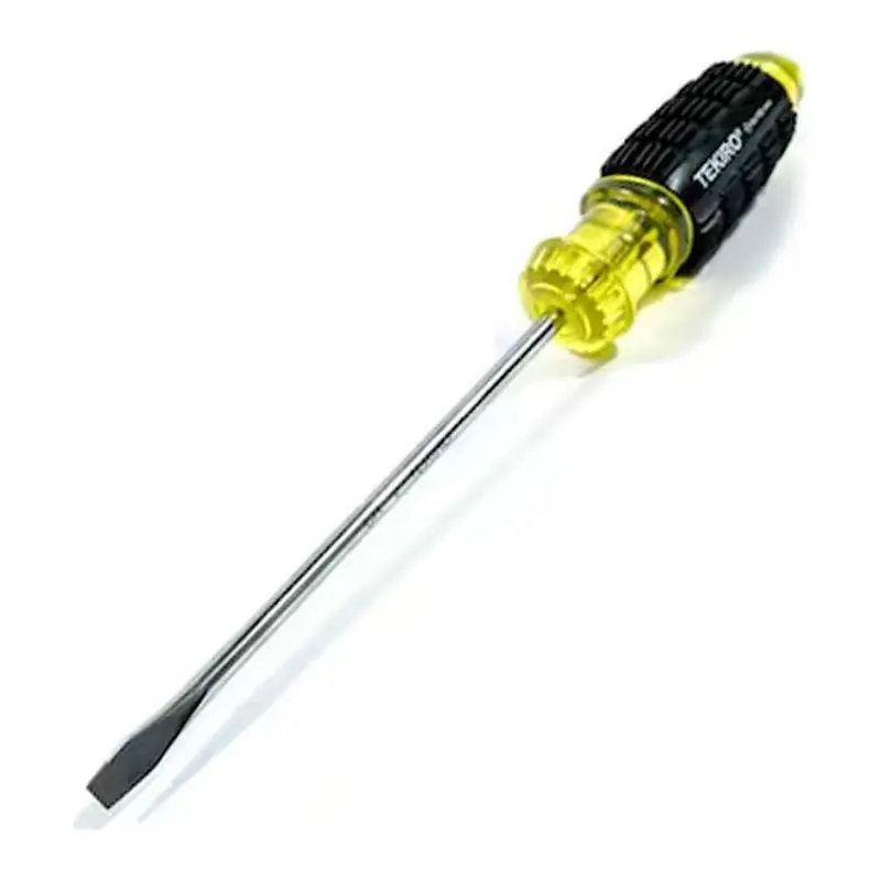 Tekiro Sd-Cg0862 Cushion-Grip Flat Blade Screwdriver – 6 Mm × 150 Mm, Shock-Absorbing Grip 1