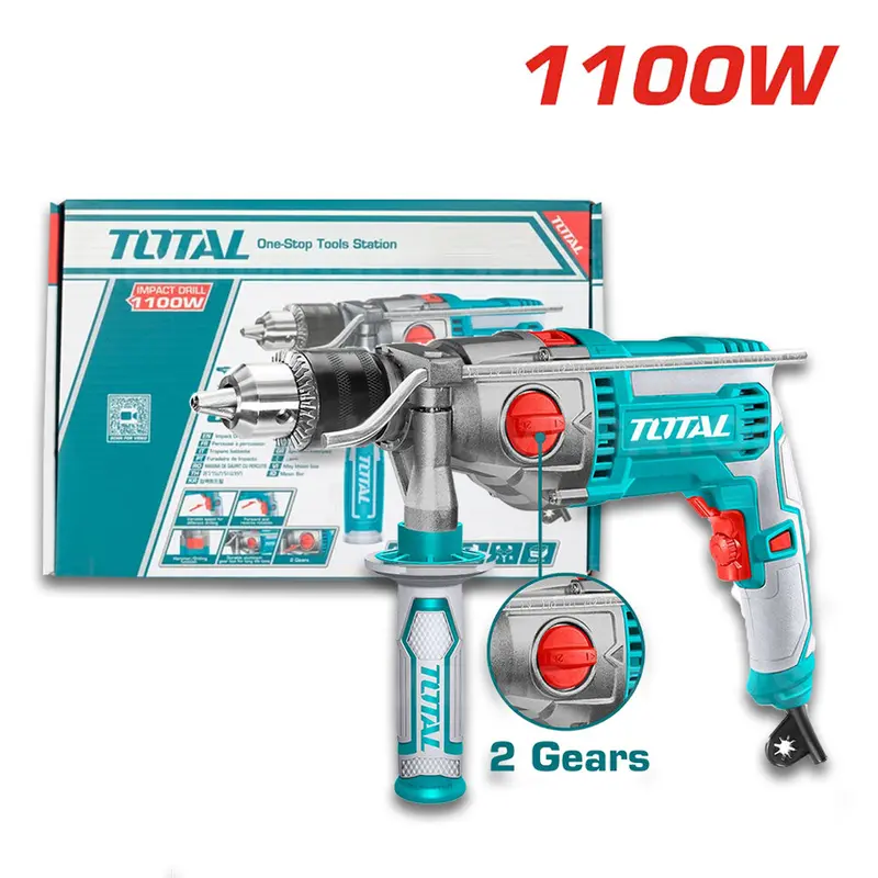 Total 1100W Heavy-Duty Impact Drill – Tg211166 1
