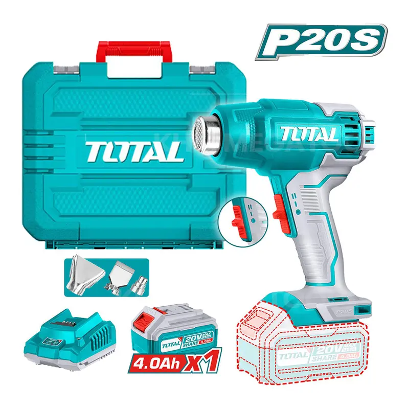 Total 20V Cordless Heat Gun – Tbli20025 1