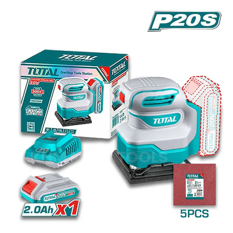 Total 20V Cordless Sheet Sander – Tshsli20141 1