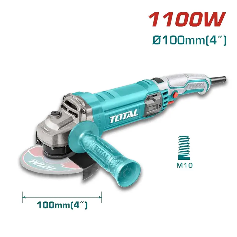 Total 4-Inch 1100W High-Power Angle Grinder – Tg11010056 1