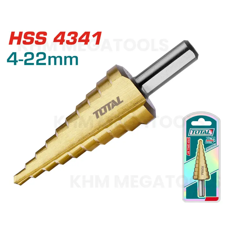 Total Tac7542201 Step Drill Bit – 4–22 Mm Diameter Range 1