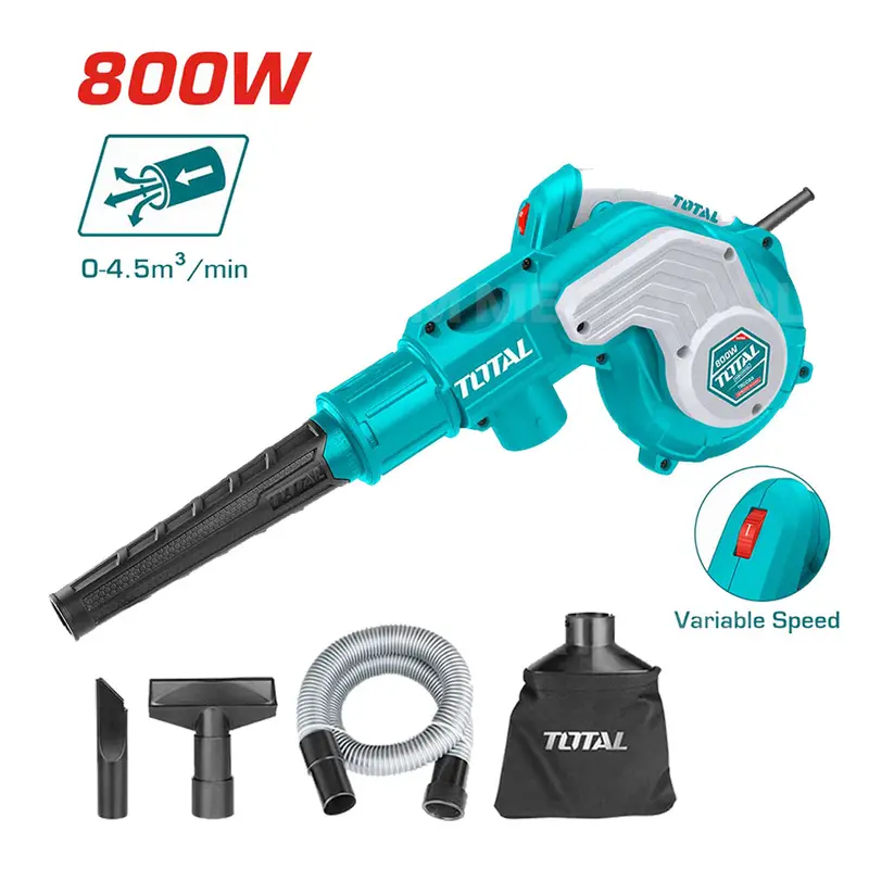 Total Tb2086 800W Aspirator Blower With Flexible Hose For Workshop Cleanup 1