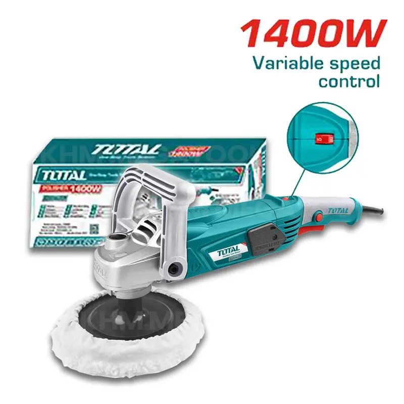 Total Tp1141806 1400W Angle Polisher And Buffing Machine For Metal And Wood 1