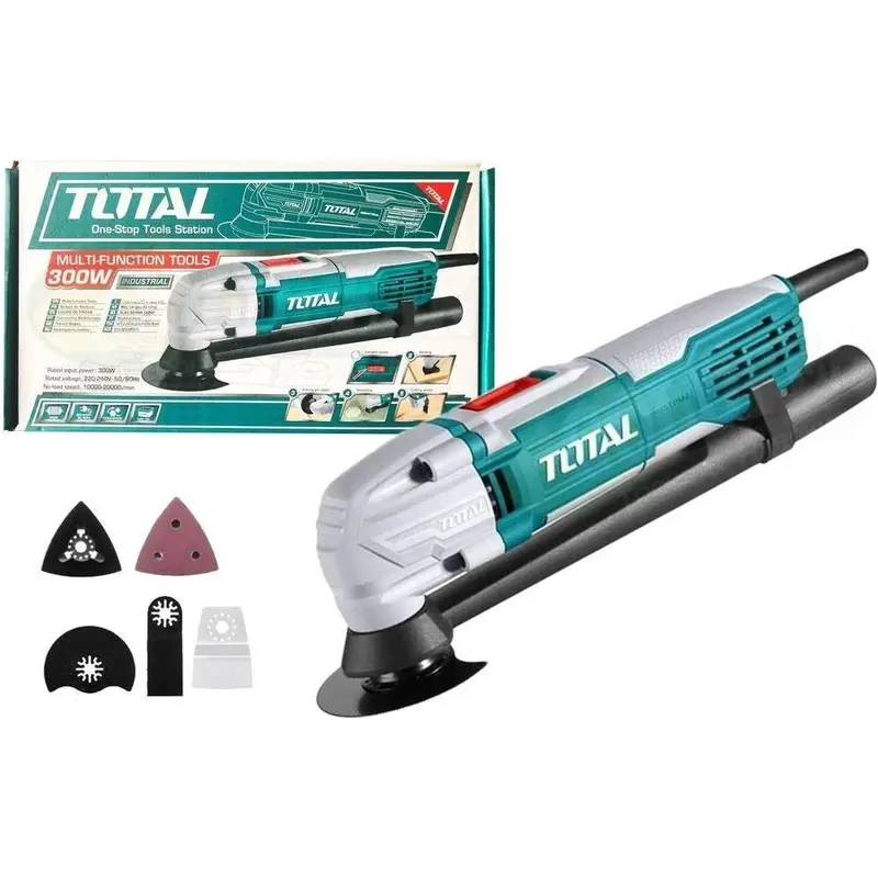 Total Ts3006 300W Oscillating Multi-Tool With 12 Accessory Attachments 2