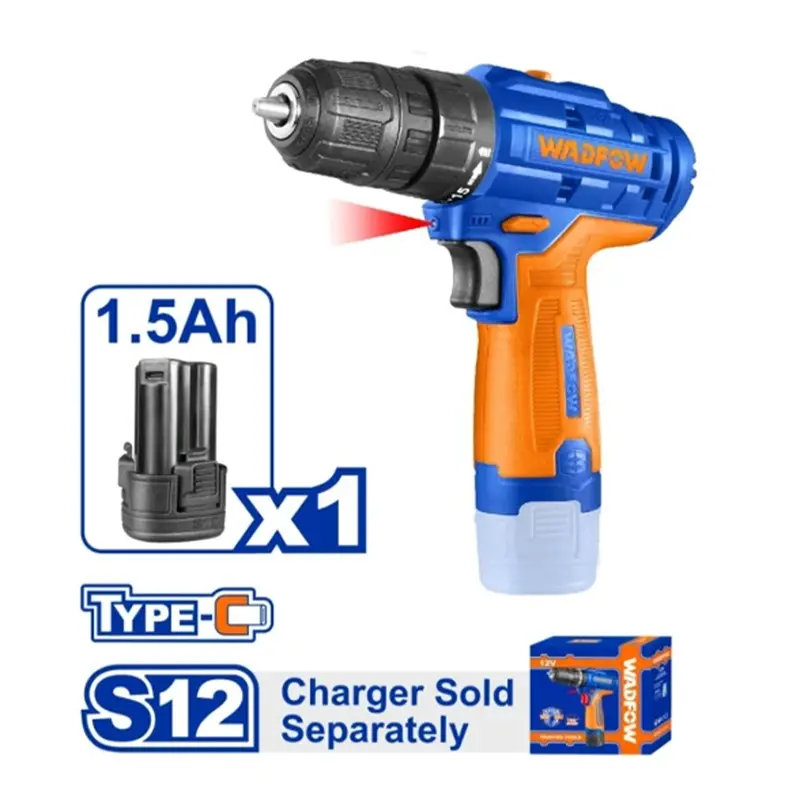 Wadfow 12V Compact Cordless Drill – 20Nm Power (Wcds565) 1