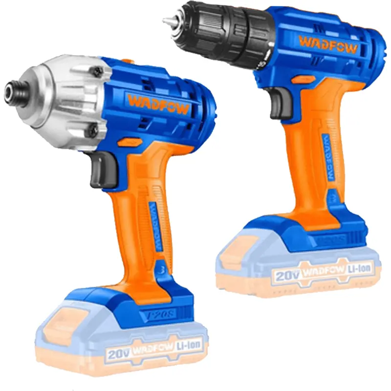 Wadfow 20V Li-Ion Cordless Combo Kit – 2-Piece Power Tool Set (Wck2016) 1