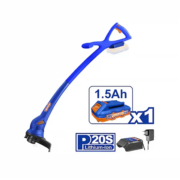 Wadfow 20V Li-Ion Cordless Grass Trimmer With Adjustable Shaft (Wgtp535) 1