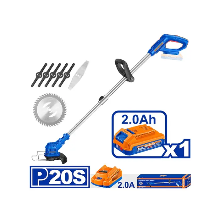 Wadfow 20V Lithium-Ion Cordless Grass Trimmer – Lightweight (Wgtp5116) 1