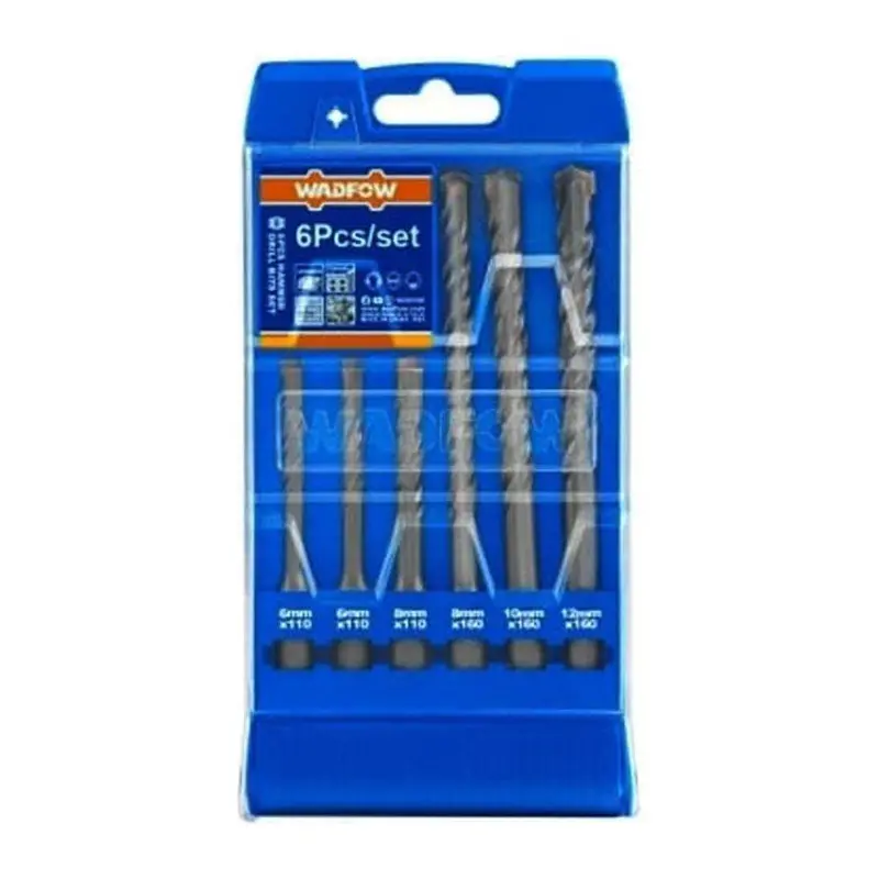 Wadfow 6-Piece Sds-Plus Hammer Drill Bit Set (Whd6B06) 1