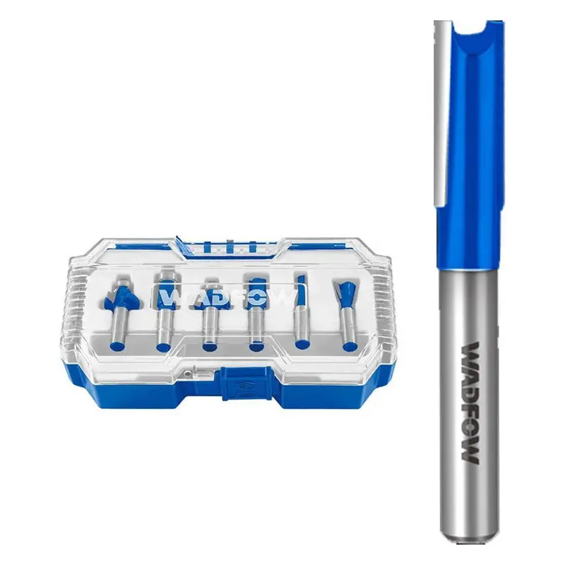 Wadfow 6-Piece Standard Shank Router Bit Assortment (Uwrksr012) 1
