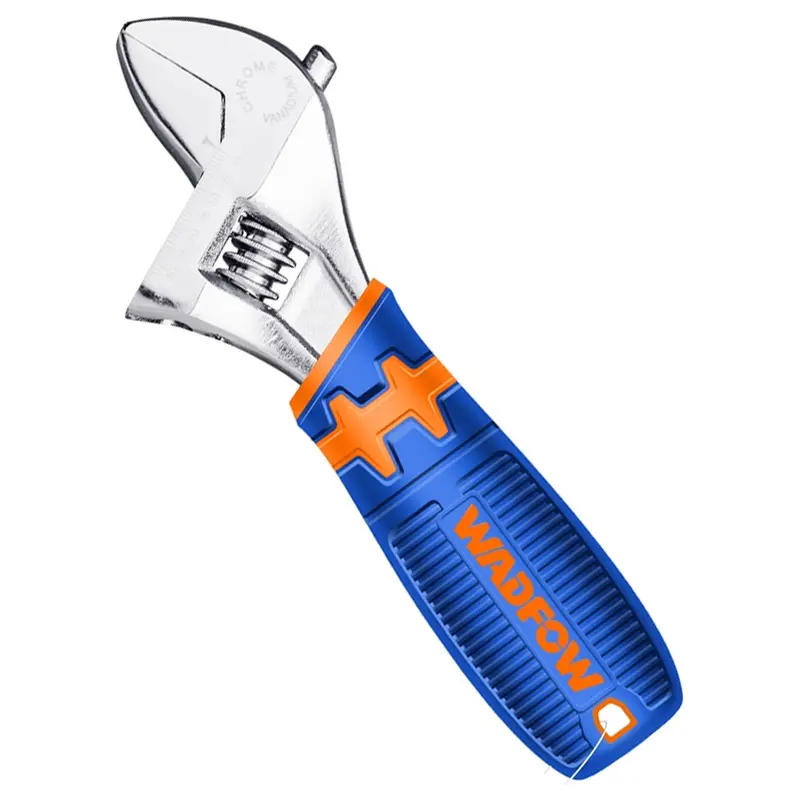 Wadfow Compact Mini Adjustable Wrench – Ergonomic Soft-Grip Handle (Waw3106) 1