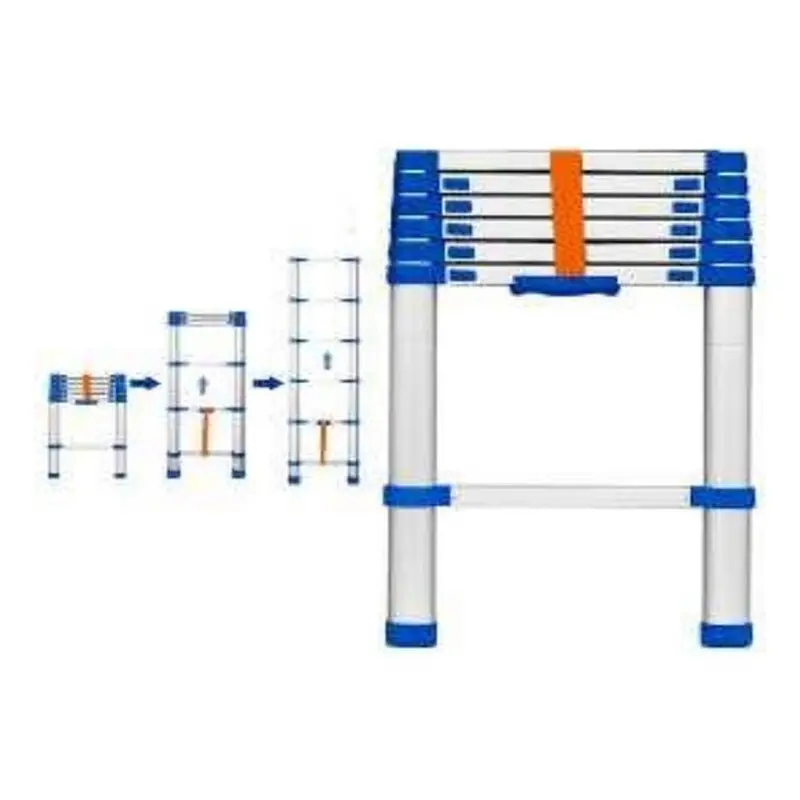 Wadfow Heavy-Duty Telescopic Ladder – 150 Kg Load Capacity 1