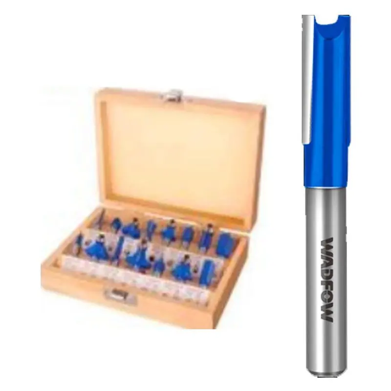 Wadfow Uwrg5P21 15-Piece Router Bit Collection – 1/2" Shank, Versatile Profiles 1