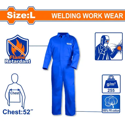 Wadfow Wau0102 Flame-Retardant Coverall – L/Xl Industrial Safety Suit 1
