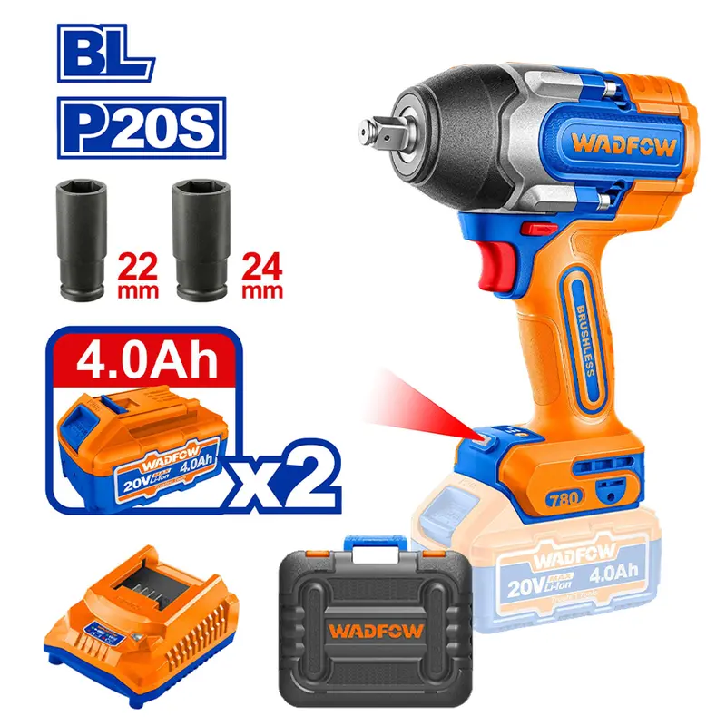 Wadfow Wcd1B78 20V Mid-Torque Cordless Impact Wrench – Versatile Fastening 1