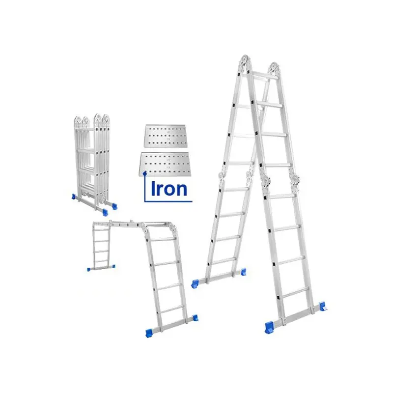 Wadfow Wld7H45 Aluminum Multi-Position Ladder – 4-In-1 Design 1