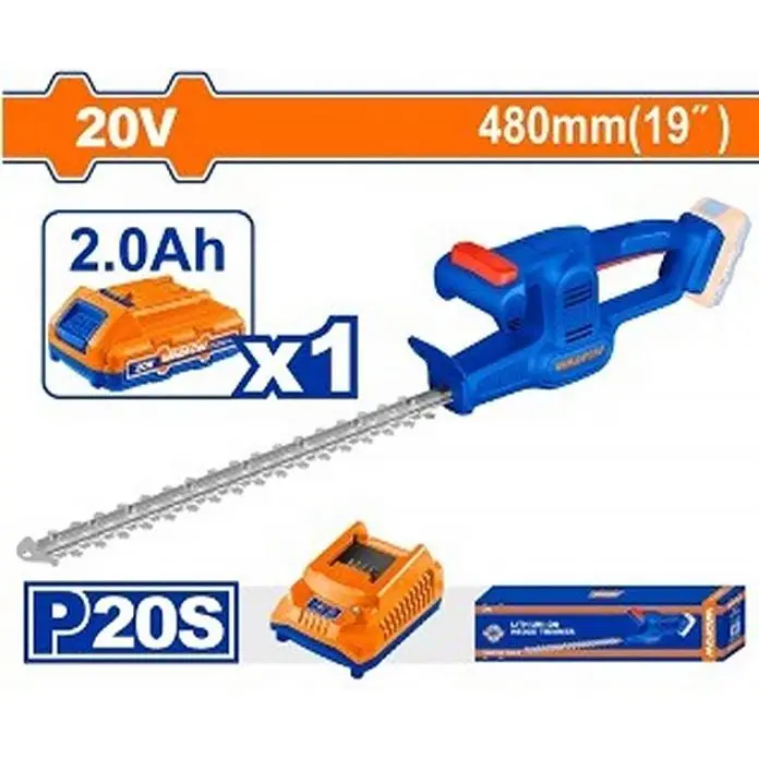 Wadfow Wlyp5181 20V Cordless Hedge Trimmer – Tool & Battery Kit 1