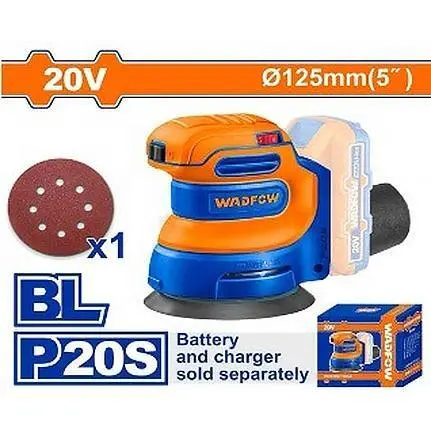 Wadfow Wrap5030 20V Cordless Random Orbit Sander – Bare Tool 1