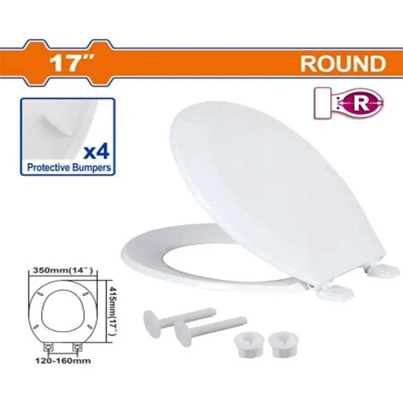 Wadfow Wtj1101 Ergonomic 17-Inch Toilet Seat – Soft-Close Design 1