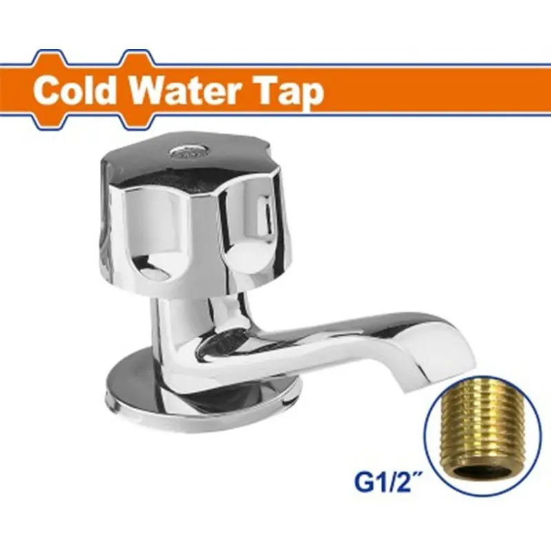 Wadfow Wzd2502 Single-Handle Cold Water Faucet – Chrome Finish 1
