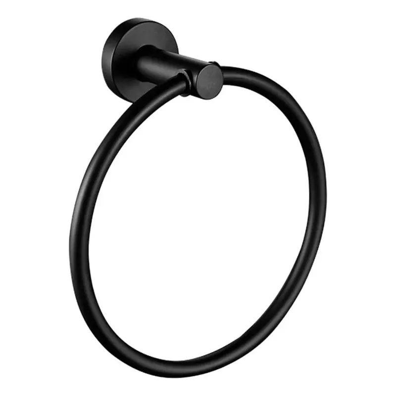 Wadfow Wzg1510 Contemporary Towel Ring – Curved Arm, Wall-Mounted 1