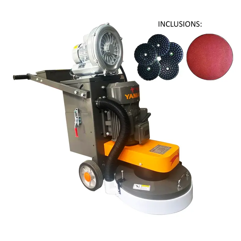 Yamato Yfgm-400 Concrete Floor Grinder With Integrated Vacuum System 1