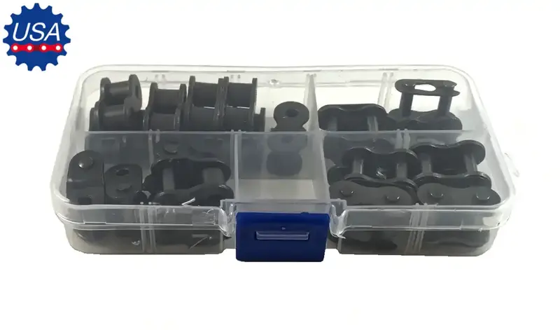 06B Roller Chain Repair Kit – Includes Master Links, Pins, And Bushings 1