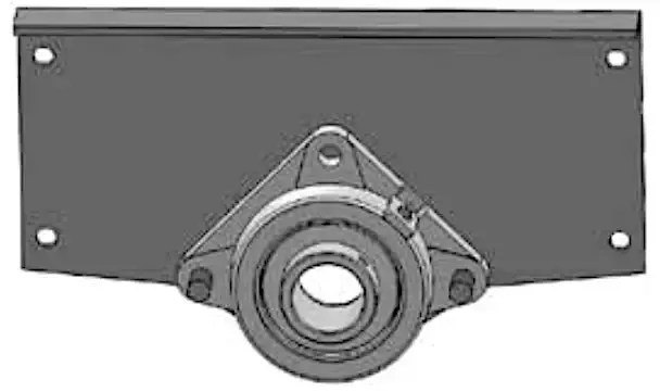 #104 Discharge End Trough For 9" Screw Conveyors — Includes 2" Bearing Support 1
