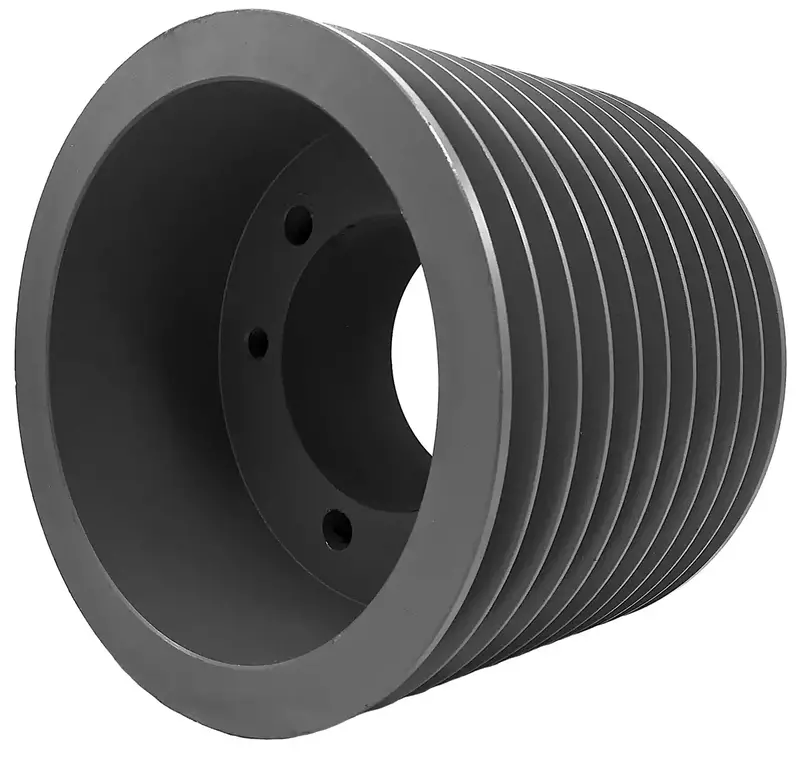 10B64Q Ten-Groove Sheave – 6.75 Inch Outer Diameter V-Belt Pulley 1