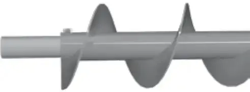 150-1618 Screw Conveyor End Shaft — 2-7/16" With Integrated Seal 1