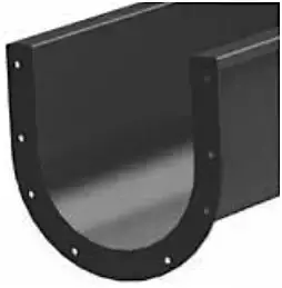 24-Inch Heavy-Duty Screw Conveyor End Flange — Nu-Weld Trough Flange 1