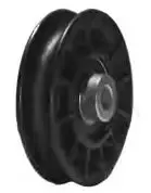 3.08-Inch Thermoplastic Idler Pulley With Shoulder Adapter — 0.38-Inch Belt Capacity, 3/8-Inch Bore 1
