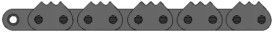 80 Sharp Top Roller Chain – Triple-Point Design Per Pitch 1